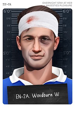 Willie Woodburn Red Card Locked up